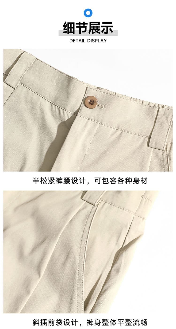 실사 아메리칸 레트로 루즈핏 모통이 칼 바지 남녀 조수 브랜드 여름 새로운 cleanfit 다용도 캐주얼 긴 바지 상세 이미지 38