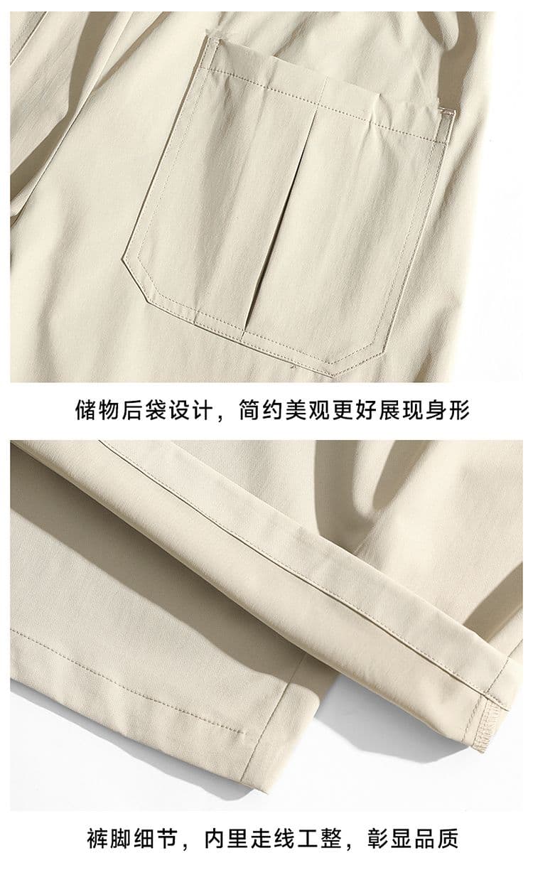 실사 아메리칸 레트로 루즈핏 모통이 칼 바지 남녀 조수 브랜드 여름 새로운 cleanfit 다용도 캐주얼 긴 바지 상세 이미지 39