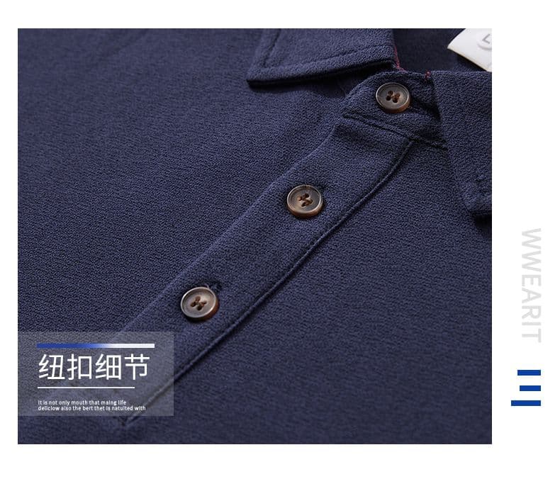 실사 여름 새로운 반팔 POLO 셔츠 남자 루즈핏 다용도 면 100% 편안함 통기성 폴로 칼라 티셔츠 남자 상세 이미지 10