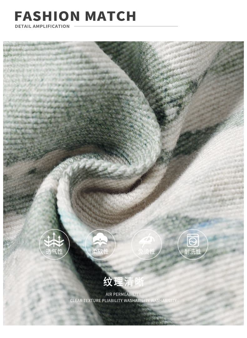 실사 여름 새로운 아메리칸 조수 브랜드 디지털 프린트 데님 반바지 바지 남자 다용도 워싱 면 100% 5 점 바지 상세 이미지 2
