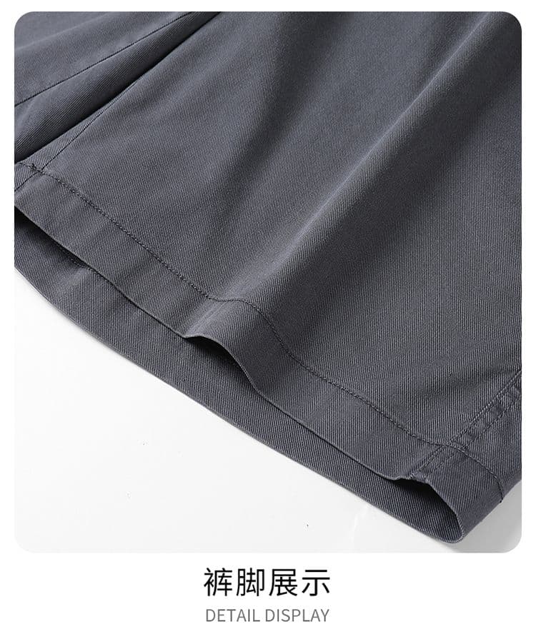 실사 여름 새로운 모방 데님 주간 실크 오부 바지 남자 트렌드 리우 딩 워시 물 루즈핏 워크웨어 캐주얼 반바지 상세 이미지 19