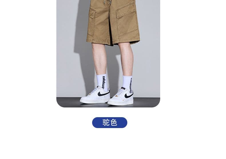 실사 여름 순면 캐주얼 반바지 남자 루즈핏 다용도 산계 출퇴근 내마모 강함 빅 포켓 오부 바지 상세 이미지 11