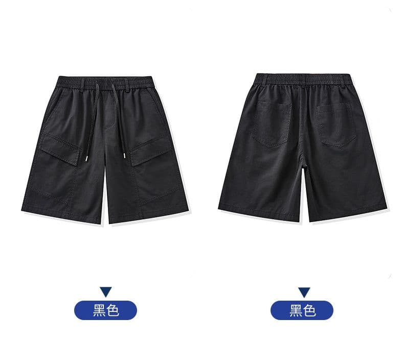 실사 여름 순면 캐주얼 반바지 남자 루즈핏 다용도 산계 출퇴근 내마모 강함 빅 포켓 오부 바지 상세 이미지 34