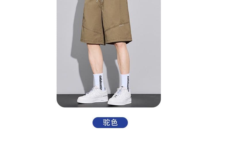 실사 여름 새로운 순면 레트로 캐주얼 반바지 남자 루즈핏 다용도 산계 출퇴근 편안함 통기성 오부 바지 상세 이미지 11