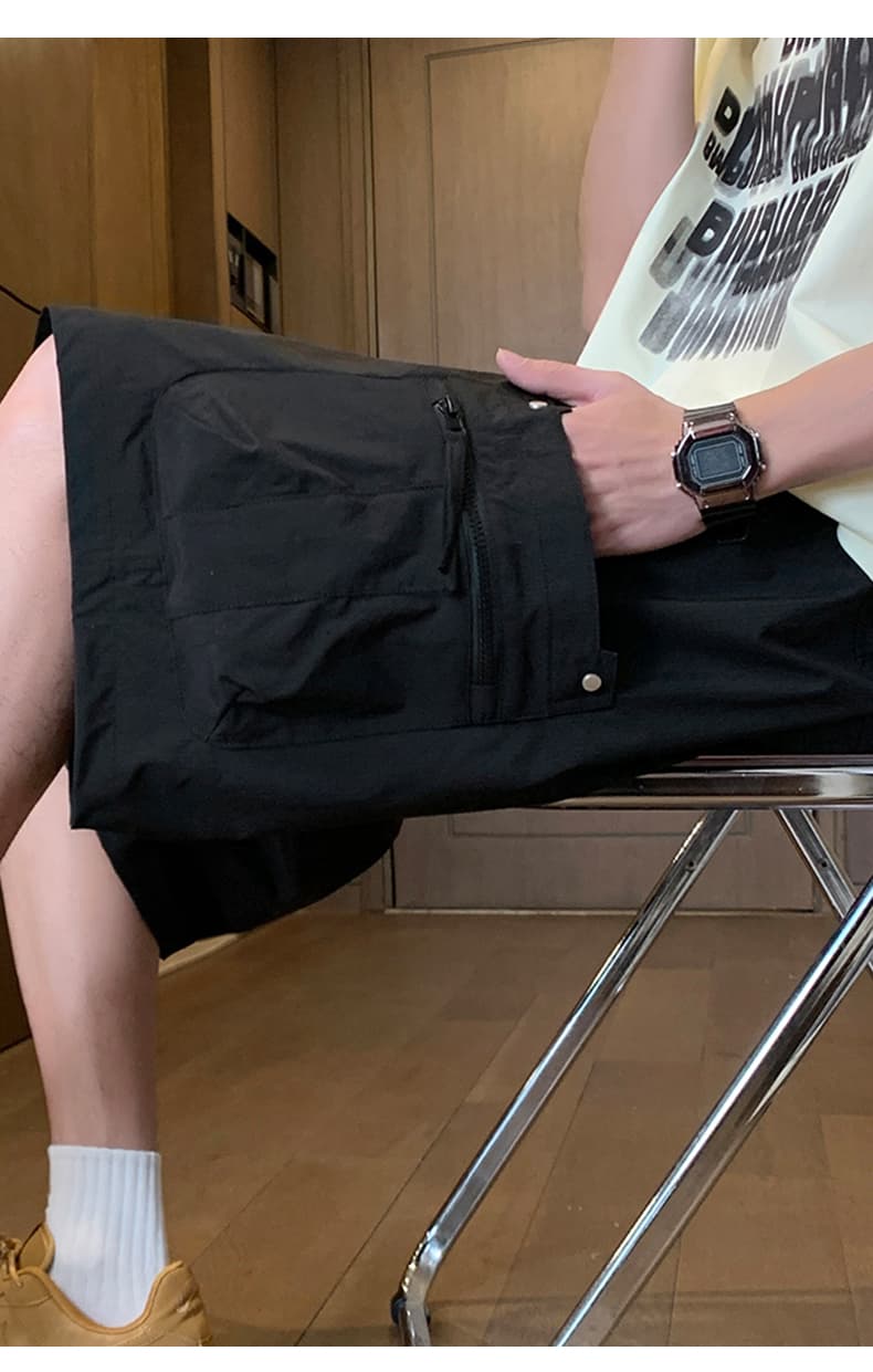 실사 아메리칸 조수 브랜드 워크웨어 반바지 남성 여름 얇은 스타일 루즈핏 속도 드라이 아이스 실크 5 점 캐주얼 바지 상세 이미지 23