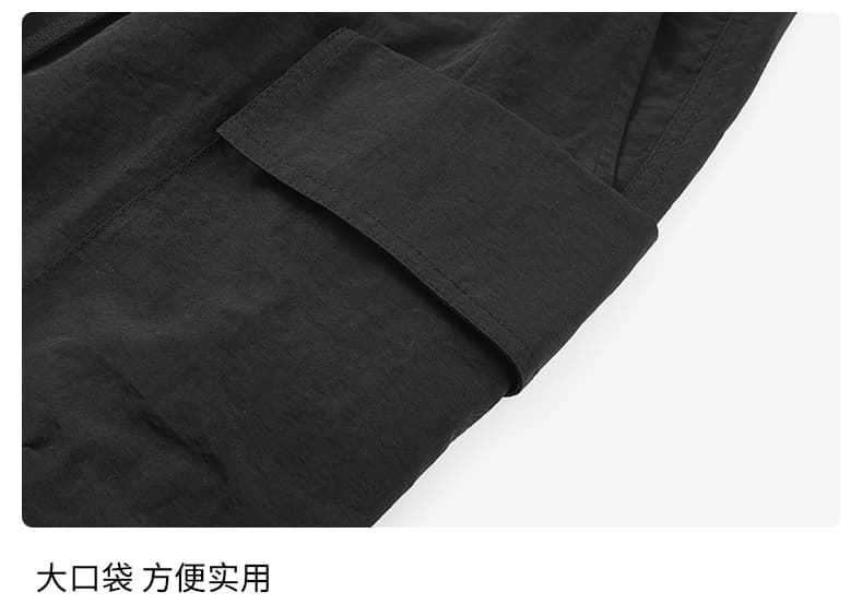 실사 속도 드라이 아이스 센스 워크웨어 반바지 남자 빅 사이즈 악당 잘 생긴 루즈핏 스트레이트 바지 여름 캐주얼 오부 바지 트렌디 상세 이미지 13