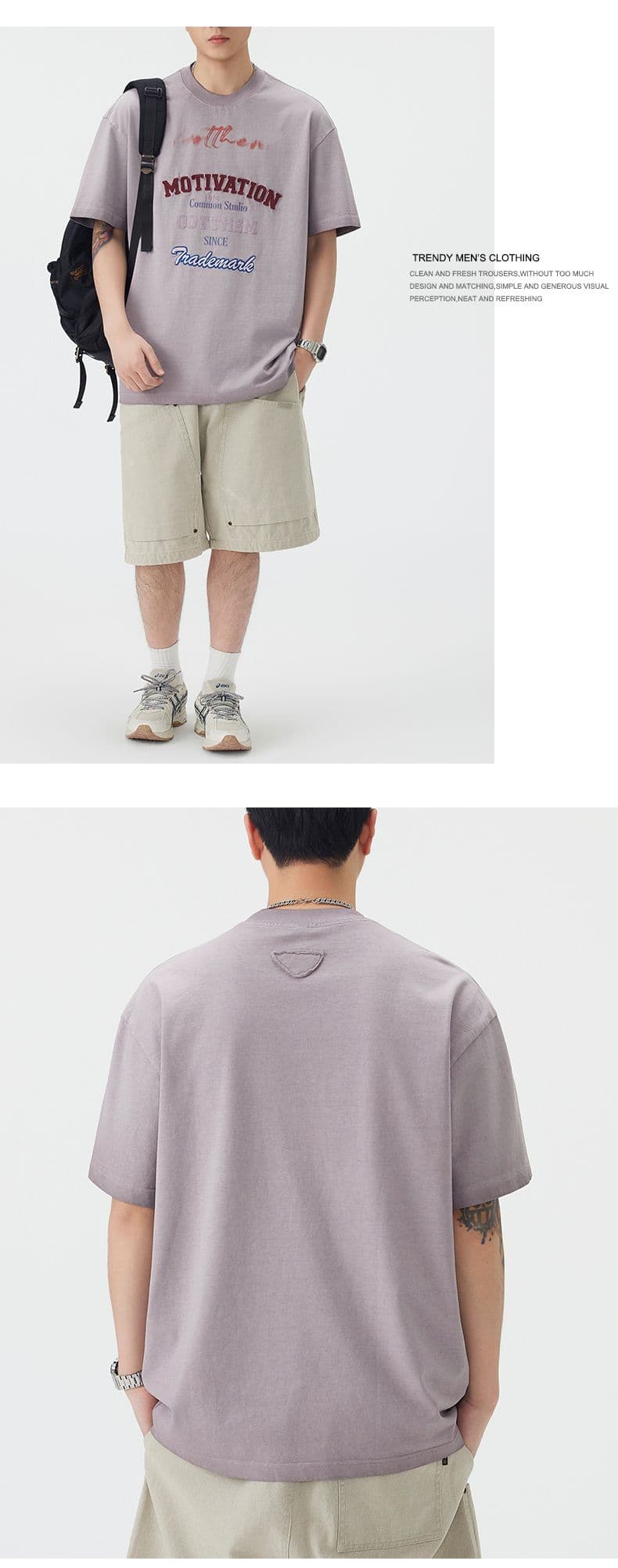 실사 여름 새로운 아메리칸 레트로 조수 브랜드 마 오래된 무거운 워싱 반팔 티셔츠 남자 루즈핏 라운드 넥 반소매 상세 이미지 7