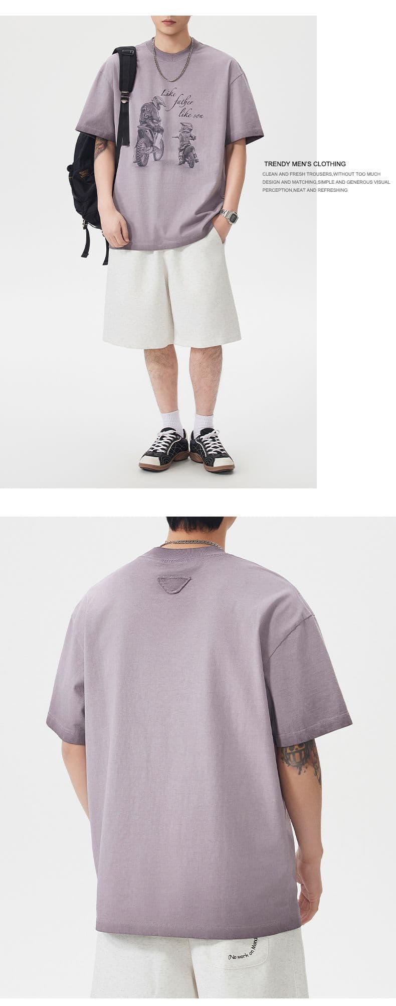 실사 아메리칸 레트로 조수 브랜드 마 오래된 무거운 워싱 반팔 티셔츠 남자 여름 루즈핏 라운드 넥 반소매 맨위 상세 이미지 7