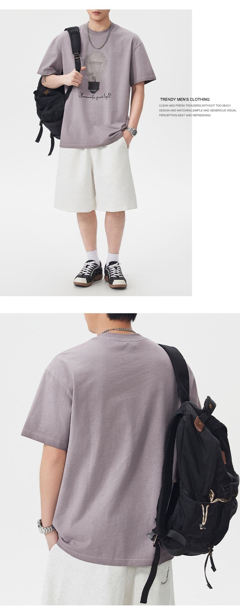 실사 여름 조수 브랜드 재미있는 프린트 마 오래된 아메리칸 무거운 워싱 반팔 티셔츠 남자 루즈핏 다용도 맨위 상세 이미지 7
