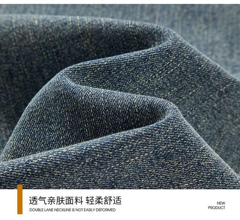 실사 가을 겨울 새로운 아메리칸 조수 브랜드 레트로 신축성 루즈핏 스트레이트 청바지 남자 미니멀리즘 다용도 캐주얼 바지 상세 이미지 17