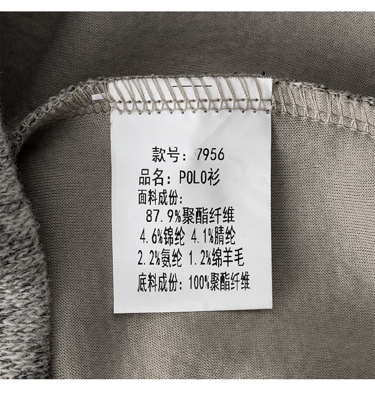 실사 2026 가을 겨울 새로운 무거운 양모 POLO 셔츠 후드티 남자 루즈핏 다용도 폴로 칼라 티셔츠 출퇴근 맨위 상세 이미지 25