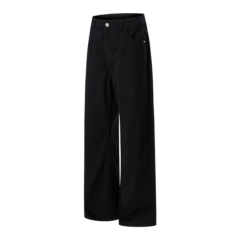 실사 아메리칸 워싱 해체 cleanfit 구슬 항해 캐주얼 바지 남녀 루즈핏 넓은 다리 조수 브랜드 다용도 바닥 청소 바지 이미지 5