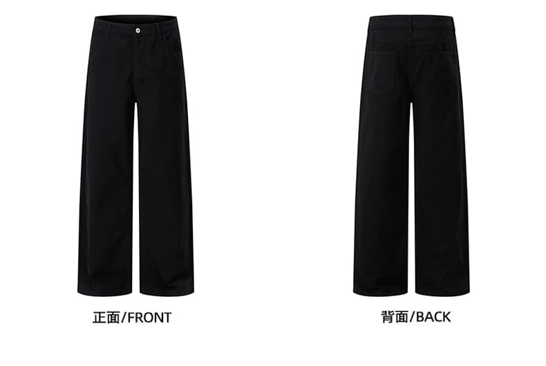 실사 아메리칸 워싱 해체 cleanfit 구슬 항해 캐주얼 바지 남녀 루즈핏 넓은 다리 조수 브랜드 다용도 바닥 청소 바지 상세 이미지 16