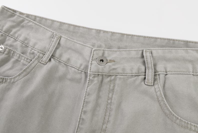 실사 아메리칸 워싱 해체 cleanfit 구슬 항해 캐주얼 바지 남녀 루즈핏 넓은 다리 조수 브랜드 다용도 바닥 청소 바지 상세 이미지 21
