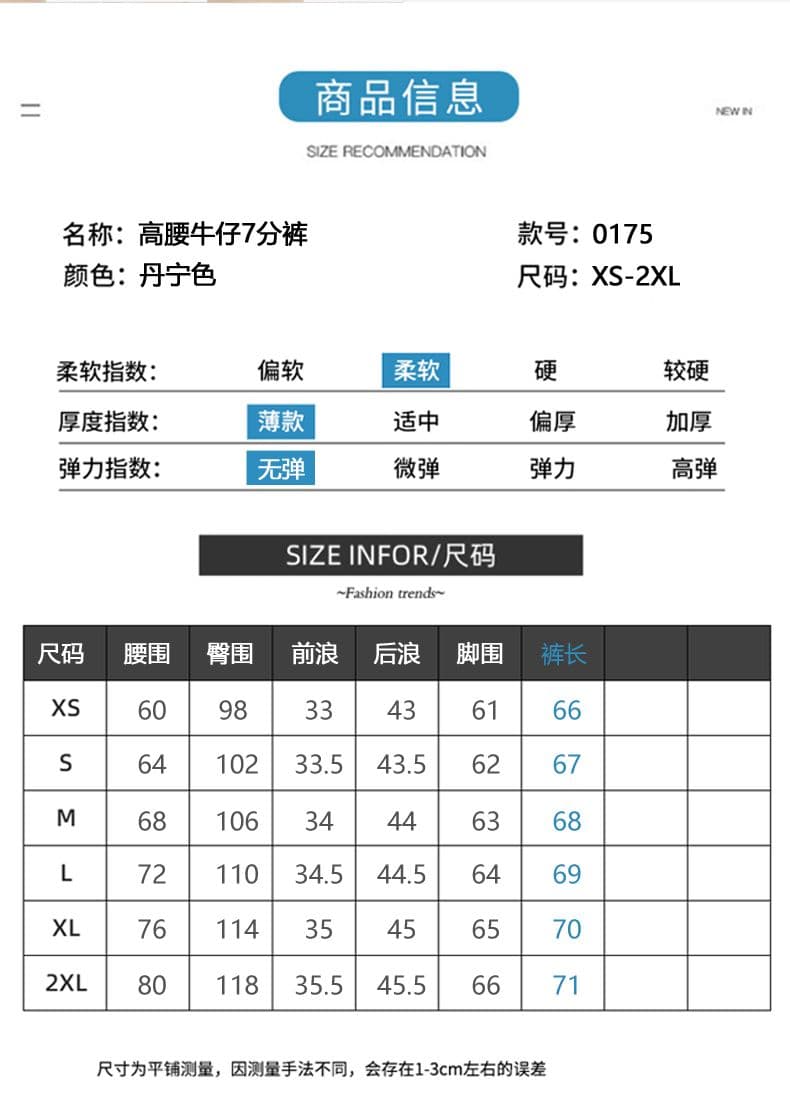 아메리칸 체크무늬 빅 포켓 워크웨어 데님 반바지 여성 여름 디자인 센스 넓은 다리 캐주얼 7부 바지 상세 이미지 8