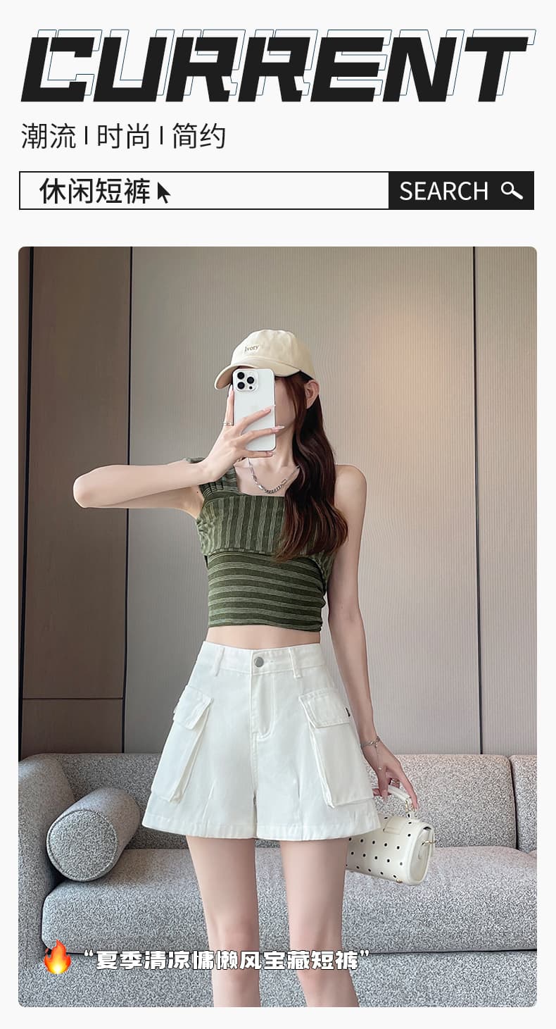 2026 여름 새로운 데님 반바지 상세 이미지 1