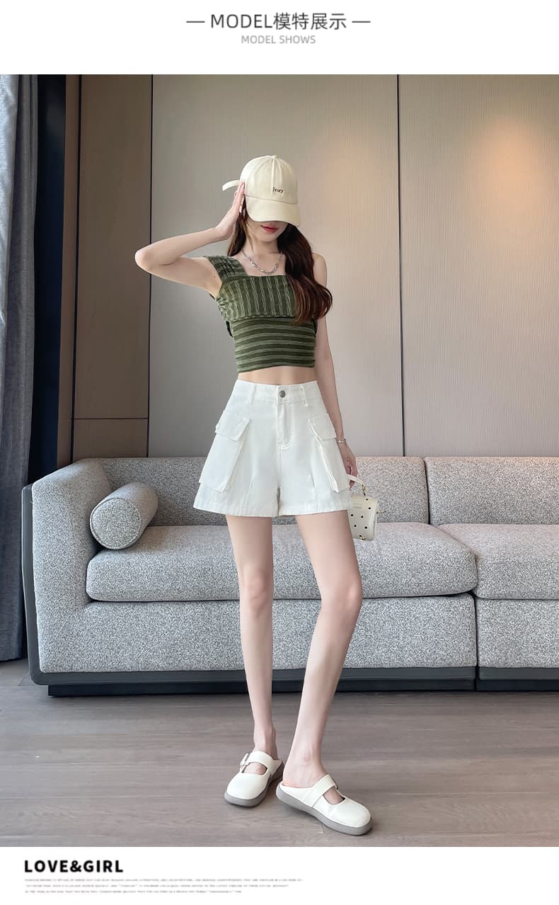 2026 여름 새로운 데님 반바지 상세 이미지 8