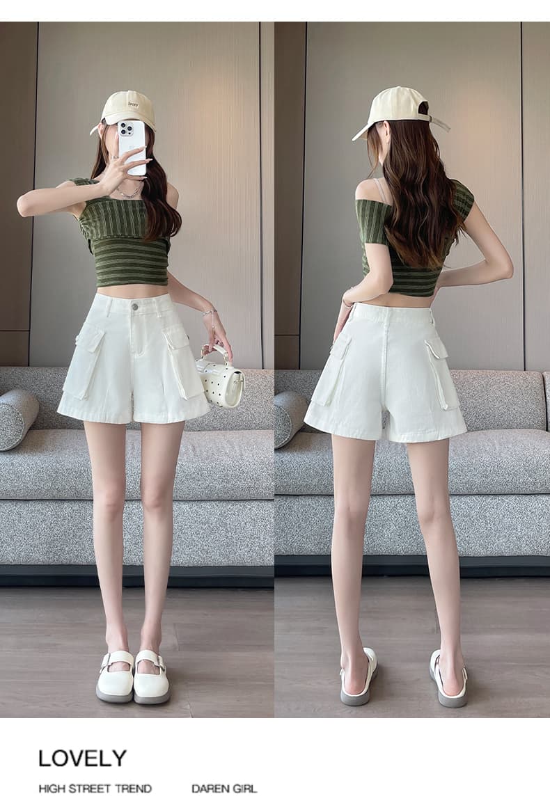 2026 여름 새로운 데님 반바지 상세 이미지 10