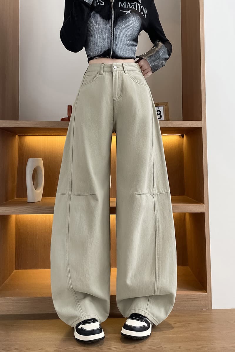 2026 가을 데님 모통이 칼 바지 이미지 6