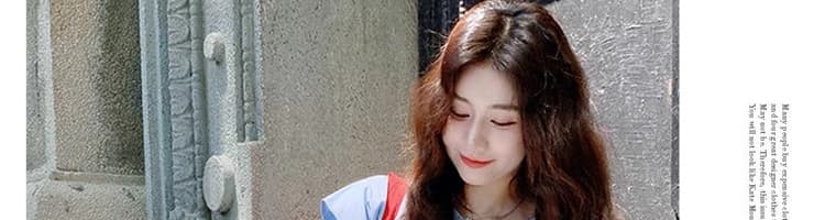 모유 수유 새로운 2026 여름 디자인 센스 불규칙 배색 패치워크 치마 싱글 줄 버튼 셔츠 롱 코트 모유 수유 용 치마 상세 이미지 44