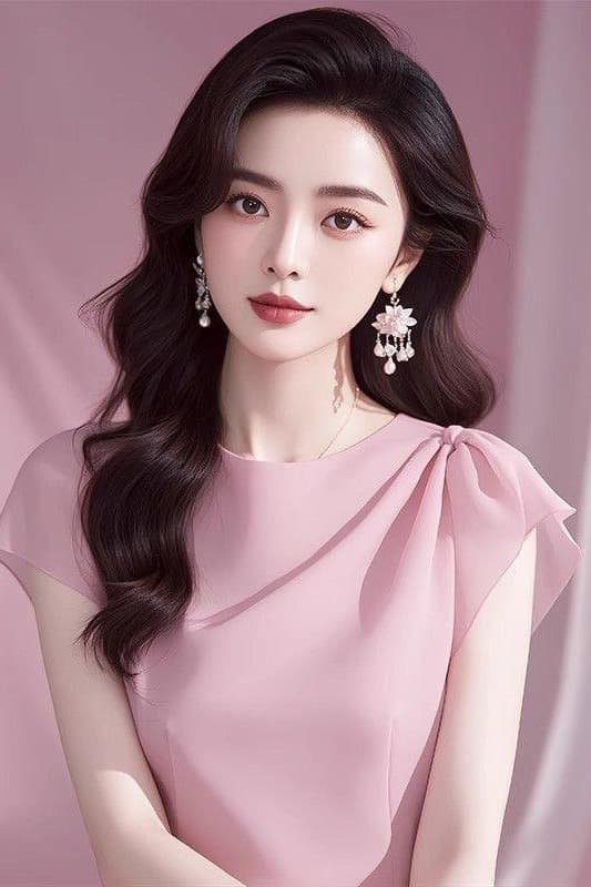 2026 아름다운 요정 가스 펄럭 이는 핑크색 반팔 여성 셔츠 프랑스식 고유 한 Chic 연령 감소 쉬폰 톱 여름 이미지 7