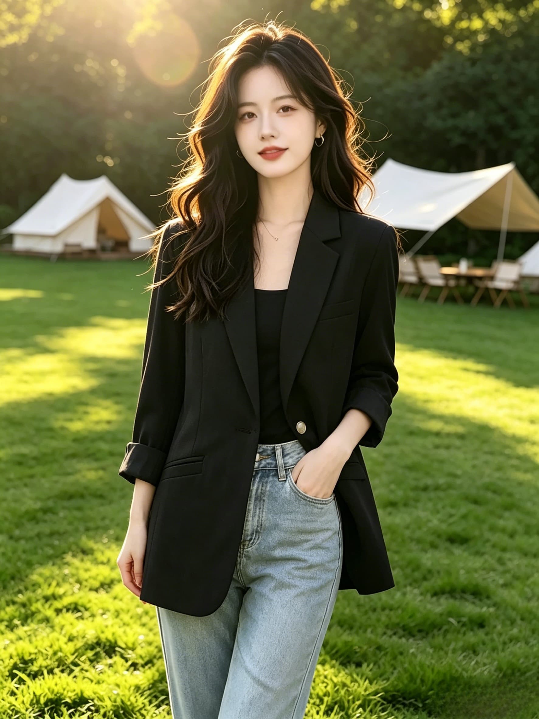 2026 작은 양복 여성 재킷 쇼트 스타일 몸매 가꾸기 작은 키 이른 가을 얇은 스타일 중간 소매 7부 소매 캐주얼 정장 핑크색 이미지 3