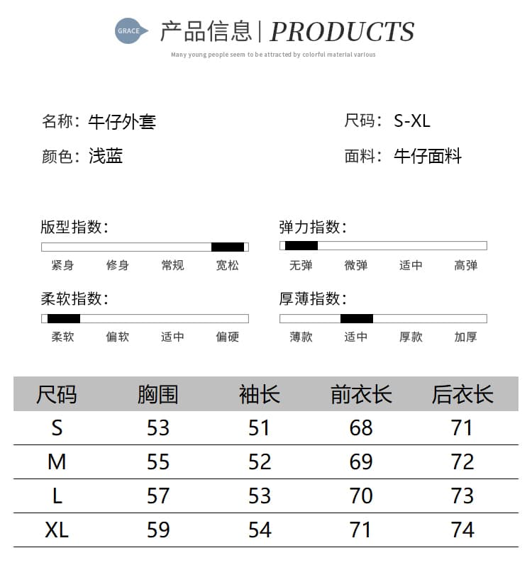 AliExpress 독립적 인 역 국경 간 2026 봄 가을 여성 긴팔 재킷 맨위 거친 가장자리 술 징 데님 재킷 상세 이미지 10