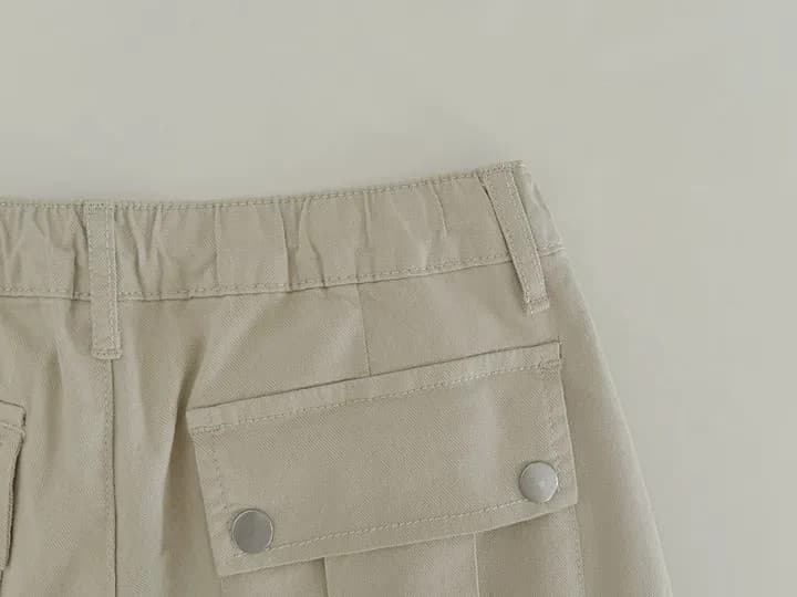 쉬폰 차가운 센스 면 중간 길이 와이드 레그 팬츠 4 색 상세 이미지 83
