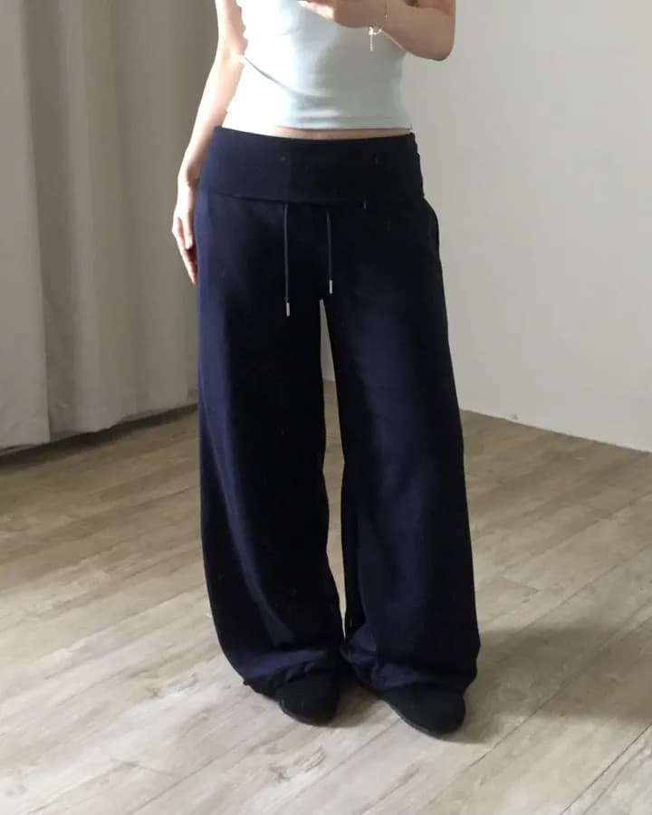 레이 Na 허리 머리 로우 허리 바지 상세 이미지 18