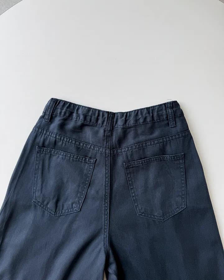 2xl 세 사이즈 혼입 도루 센스 tencel 길다 와이드 레그 팬츠 상세 이미지 52