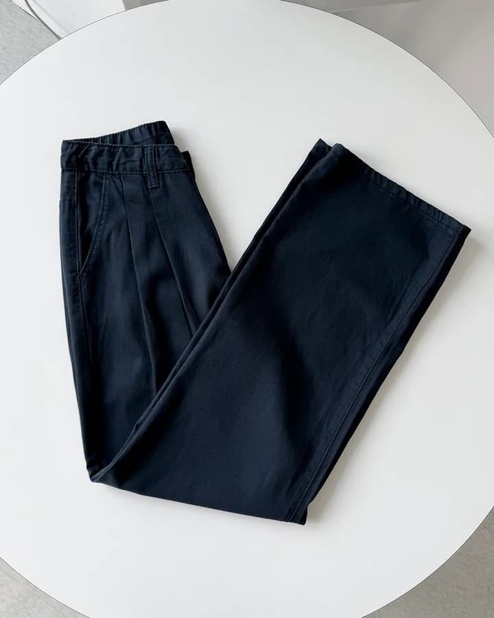 2xl 세 사이즈 혼입 도루 센스 tencel 길다 와이드 레그 팬츠 상세 이미지 55