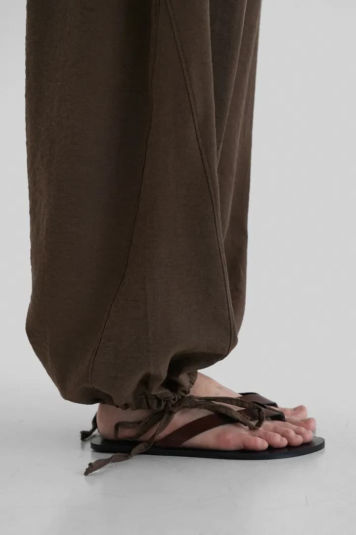 아마 넓은 다리 하렘 바지 상세 이미지 24