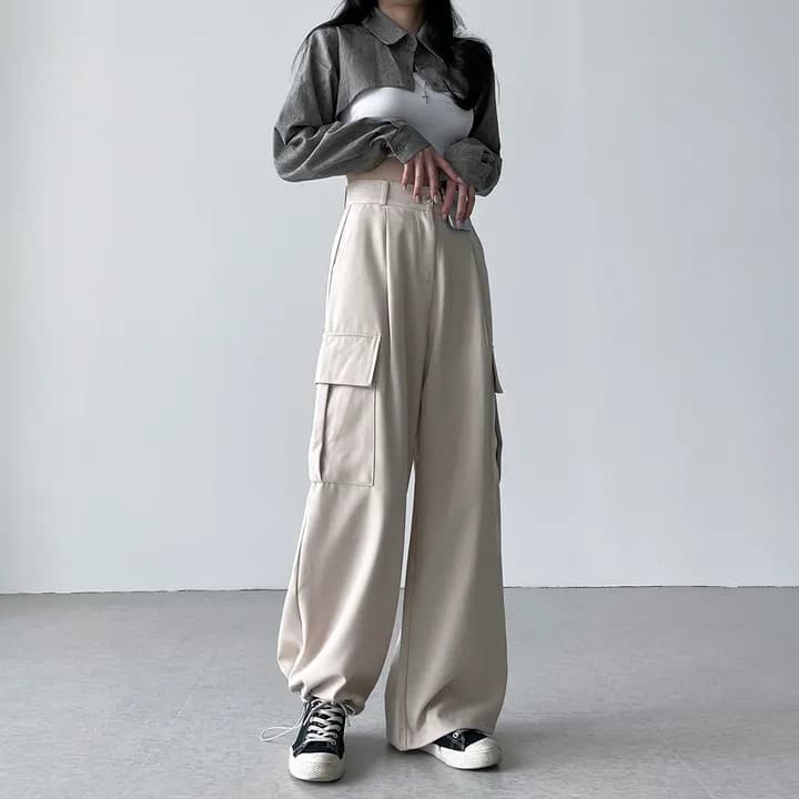 레이 지에 De fit 볼보 cargo 루즈핏 스트레이트 긴 바지 훈련 긴 바지 사이즈 선택 사항 상세 이미지 65