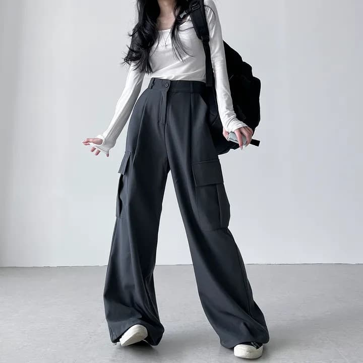 레이 지에 De fit 볼보 cargo 루즈핏 스트레이트 긴 바지 훈련 긴 바지 사이즈 선택 사항 상세 이미지 85