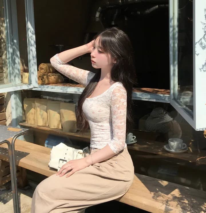 여름 넓은 다리 면 바지 짧은 중간 길이 선택 사항 상세 이미지 13