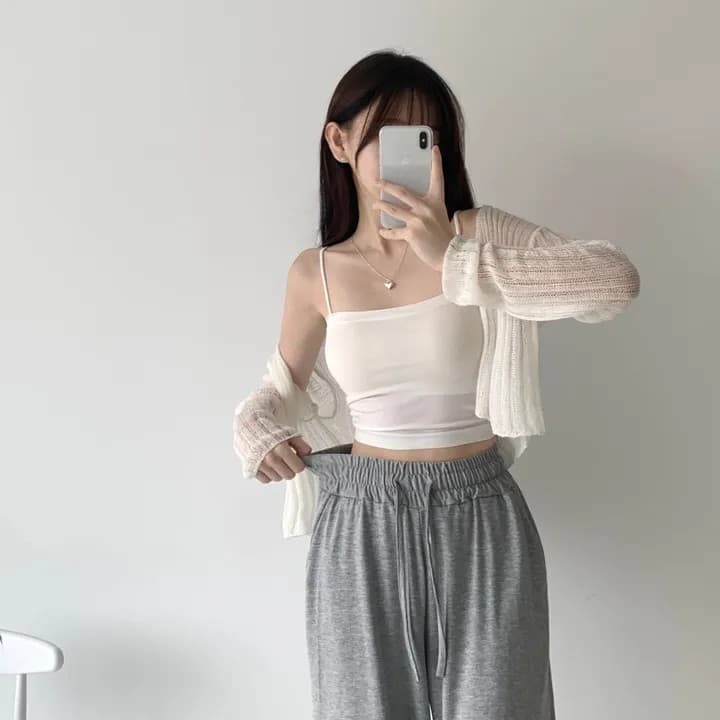 얇은 뼈 넓은 짧은 길이 도루 가을 와이드 3층 밴딩 긴 바지 훈련 바지 상세 이미지 31