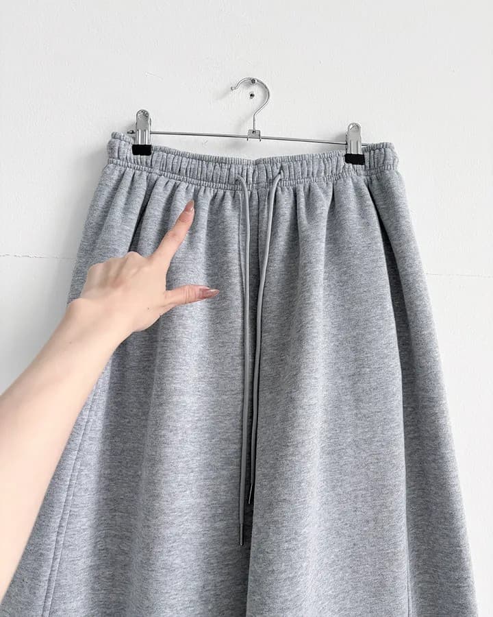 털이 있는 구름 센스 넓은 다리 길이 바지 훈련 바지 XL 상세 이미지 120