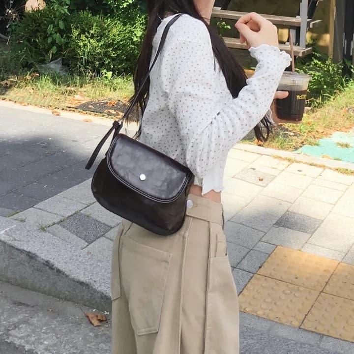 재스민 만 선택 사항 길다 스냅 단추 블랙 xl 면 소재 하이웨이스트 조정 와이드 레그 팬츠 상세 이미지 26