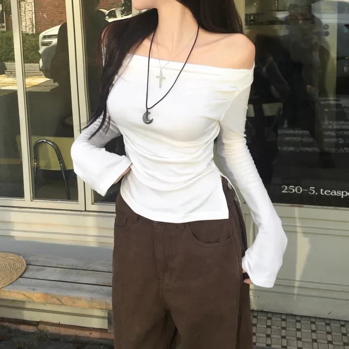 재스민 만 선택 사항 길다 스냅 단추 블랙 xl 면 소재 하이웨이스트 조정 와이드 레그 팬츠 상세 이미지 59