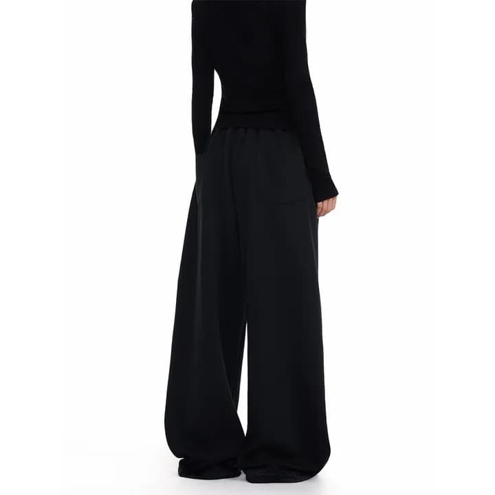 s-2xl 자수 하프 넓은 다리 훈련 바지 이미지 4