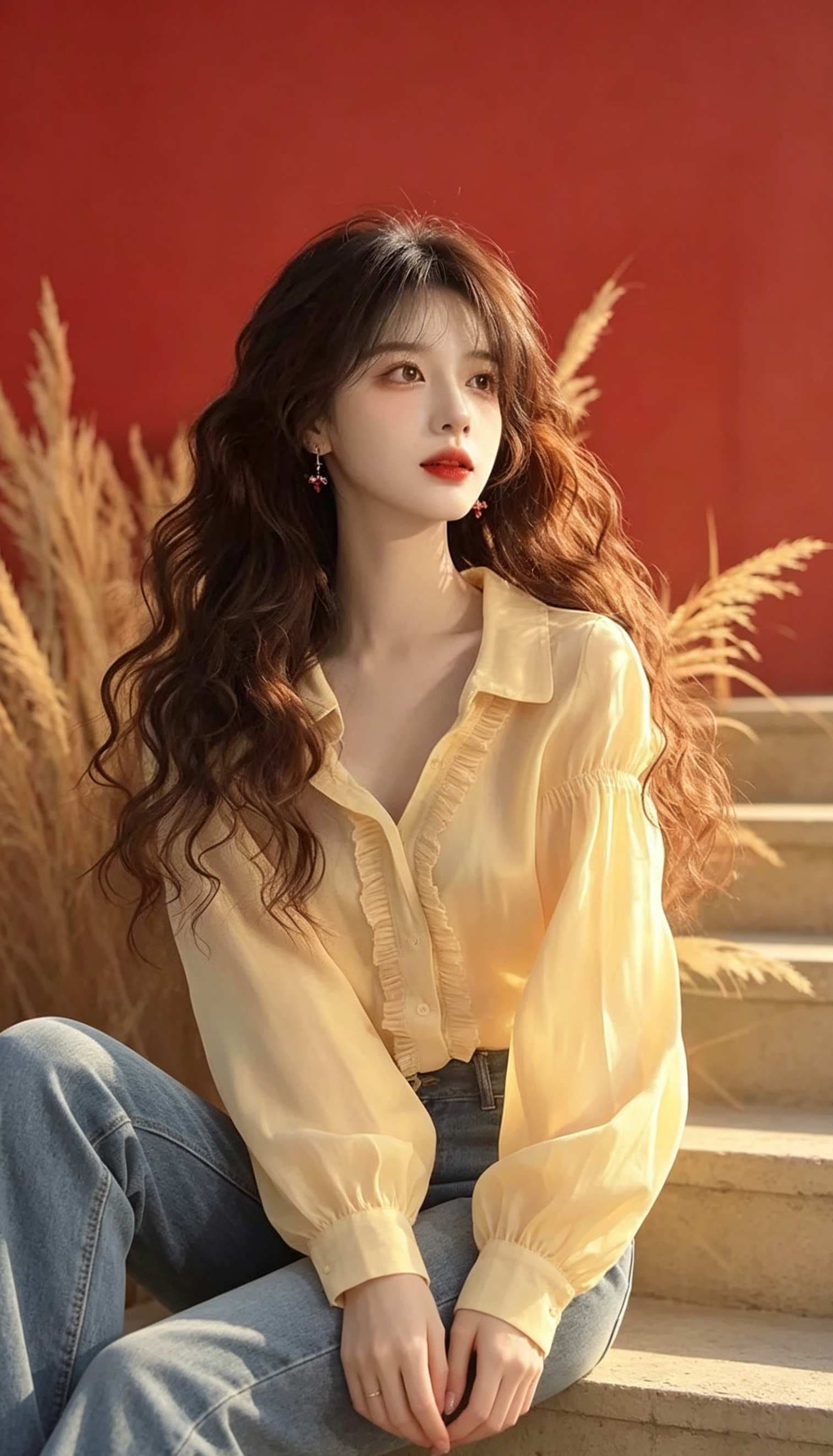 쉬폰 셔츠 2026 이른 봄 새로운 여성 의류 달콤함 공주 바람 고유 한 슈퍼 잘 생긴 긴팔 맨위 상세 이미지 6