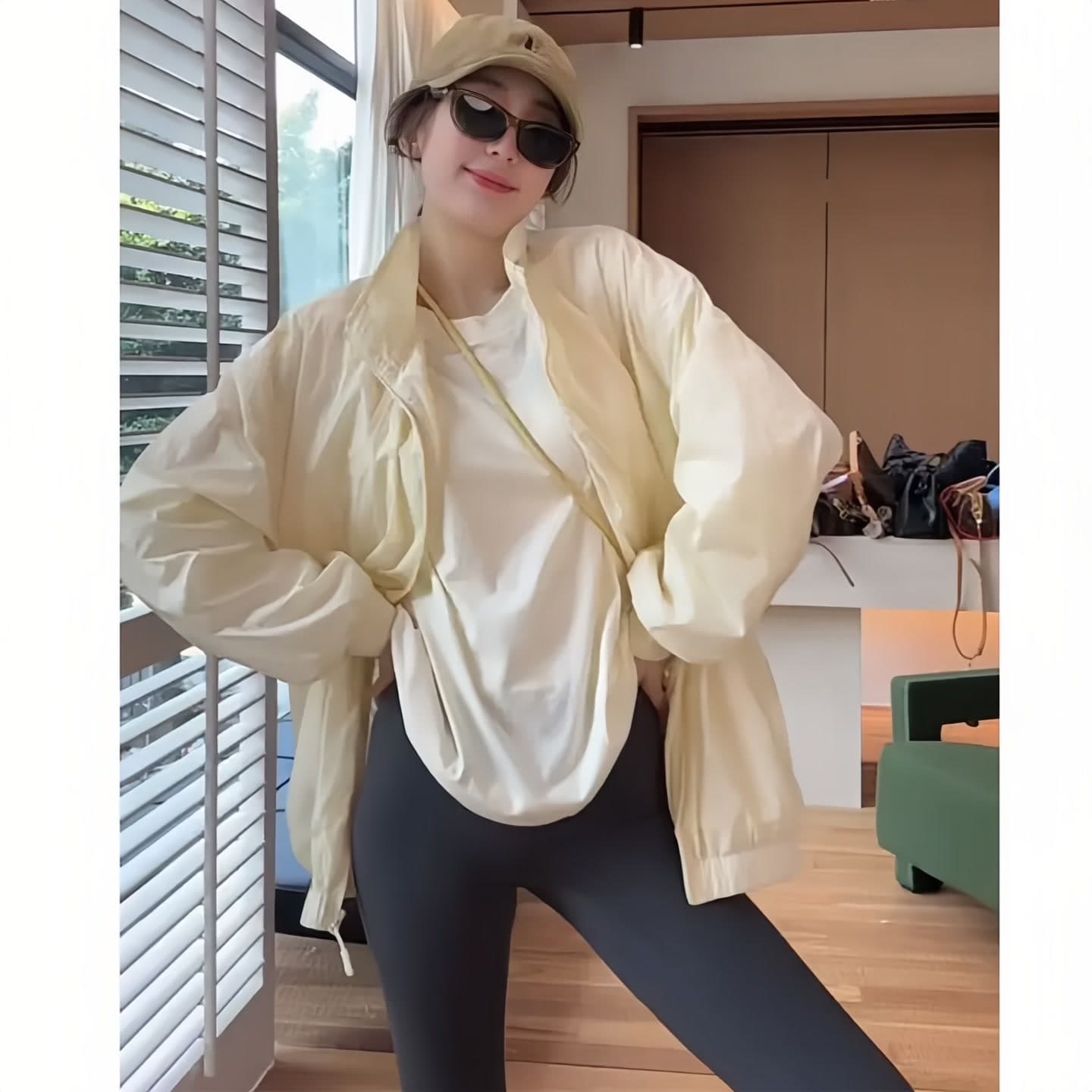 작은 대중 고급 센스 착용 가져 가라. 2026 봄 가을 한 부서 패션 루즈핏 느긋한 바람 다용도 외국 가스 이중층 재킷 상세 이미지 4