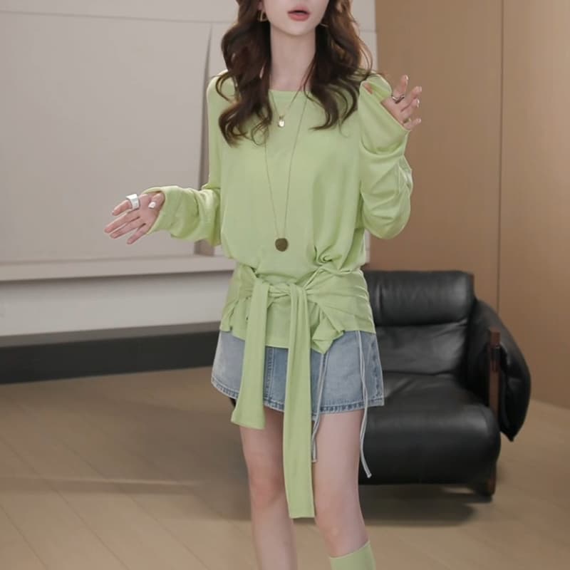 센 부서 문예 미니멀리즘 편안함 착용 잡아라. 의류 여성 2026 여름 스트랩 티셔츠 루즈핏 슬림해 보이는 품격 연령 감소 상세 이미지 2