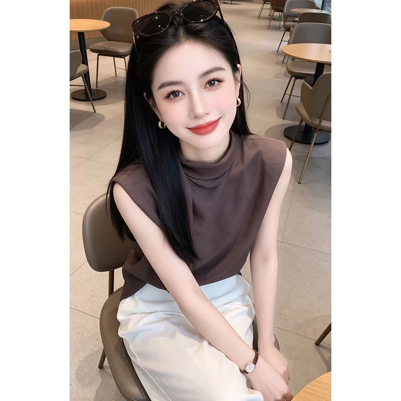 패션 디자인 센스 리본 디자인 여성 셔츠 2026 여름 새로운 연령 감소 다용도 느긋한 센스 트렌드 셔츠 상세 이미지 2