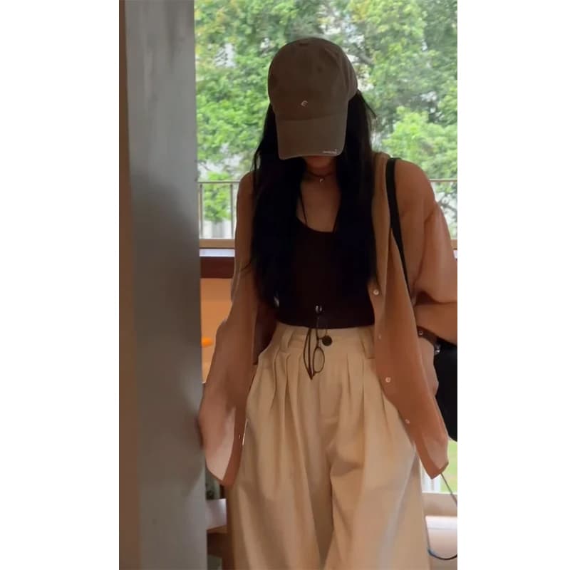 미니멀리즘 레트로 외국 가스 고급 센스 패션 다용도 여성 코트 2026 여름 새로운 트렌드 작은 대중 긴팔 맨위 상세 이미지 6