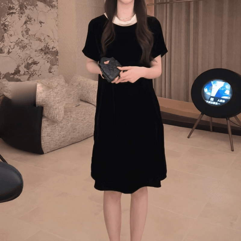 프랑스식 작은 샤넬 스타일 트렌드 슬림해 보이는 작은 대중 드레스 2026 새로운 여름 인터넷 유명인 인기 디자인 센스 치마 상세 이미지 6