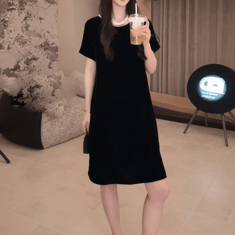 프랑스식 작은 샤넬 스타일 트렌드 슬림해 보이는 작은 대중 드레스 2026 새로운 여름 인터넷 유명인 인기 디자인 센스 치마 상세 이미지 5