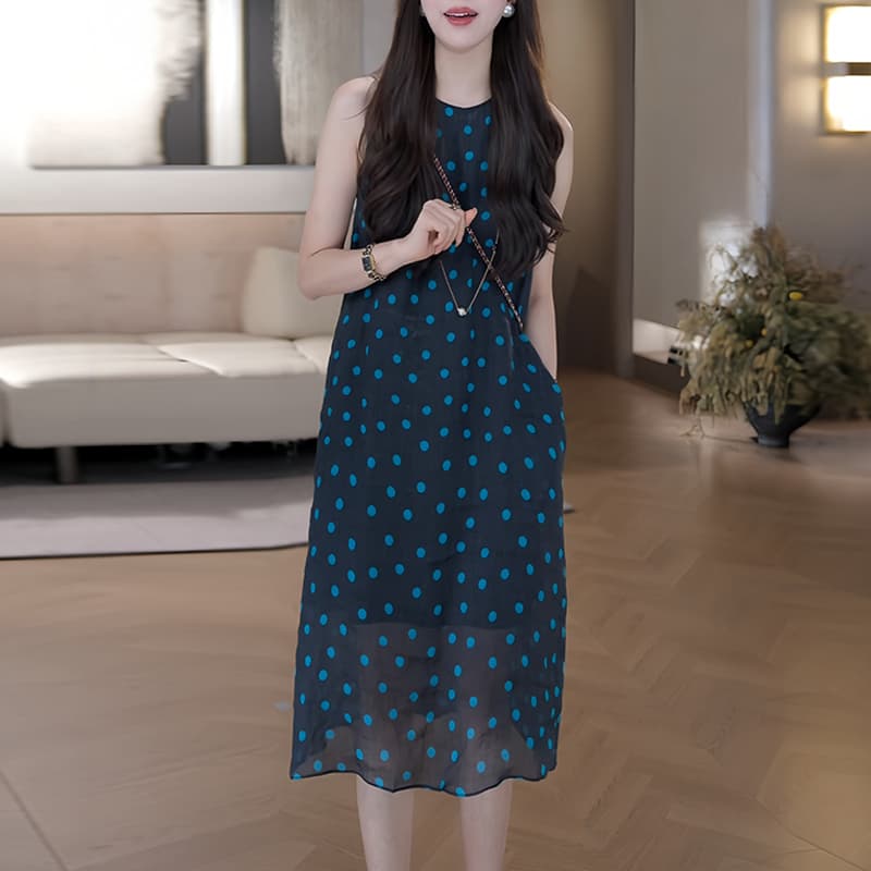 배색 디자인 센스 프랑스식 치마 2026 여름 새로운 작은 대중 Chic 새로운 품격 일상 착용 가져 가라. 드레스 이미지 3