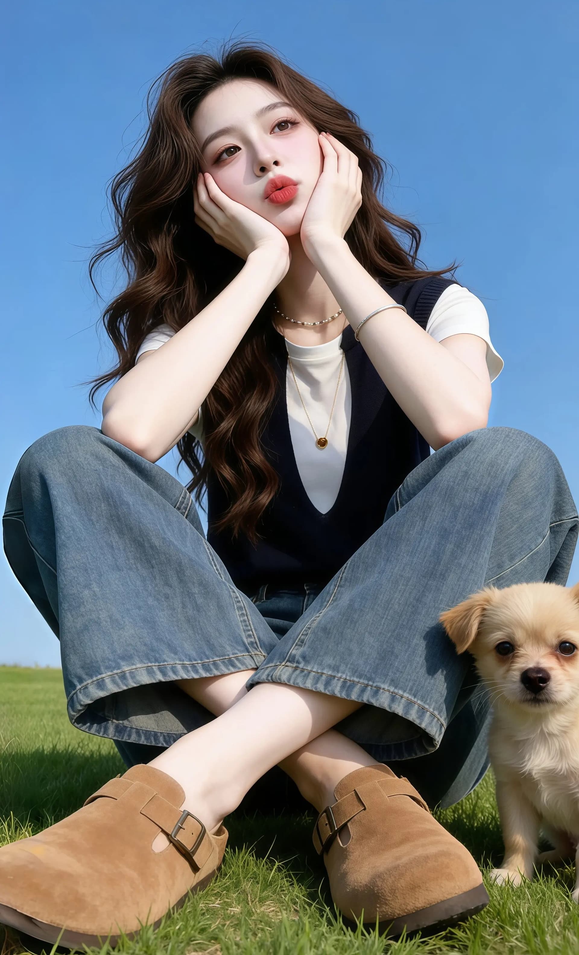 고급 센스 페이크 레이어드 반팔 티셔츠 여성 빅 사이즈 2026 여름 지방 mm 얇은 스타일 루즈핏 슬림해 보이는 맨위 상세 이미지 3