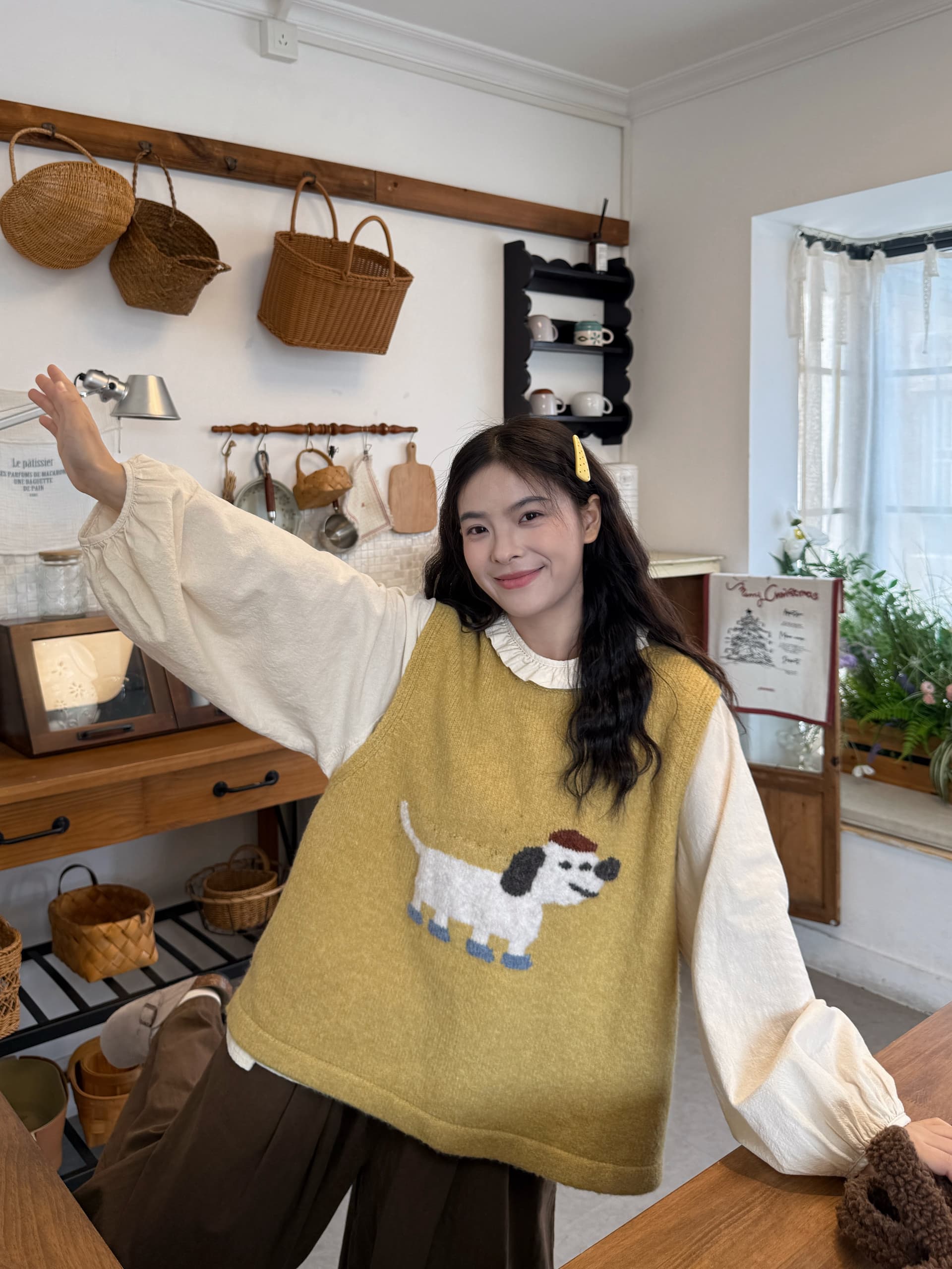 실사 선물 물품 베스트 셔츠 허리밴드 바지 상세 이미지 3